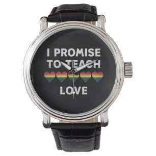 Montre Je Promets D'Apprendre À L'Amour Professeur De Fie