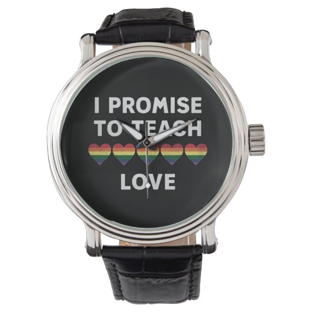 Montre Je Promets D'Apprendre À L'Amour Professeur De Fie (devant)