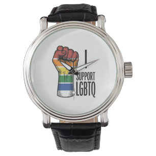 Montre Je soutiens la conception de chemise de poing de f