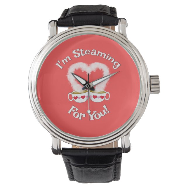 Montre Je suis à la vapeur pour vous Valentine's Teacups  (devant)