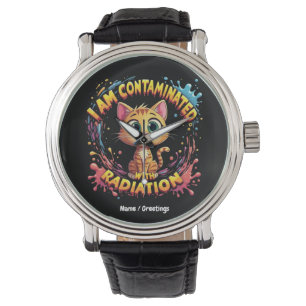 Montre Je suis contaminé par des radiations Mème de chat