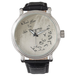 Montre Je suis en retard de toute façon Vintage Watch