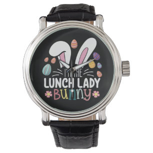 Montre Je suis la dame de la cantine Bunny Pâques Matchin