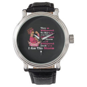 Montre Je suis la tempête forte femmes guerrière du can