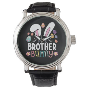 Montre Je suis le frère lapin Pâques tenue de famille ass