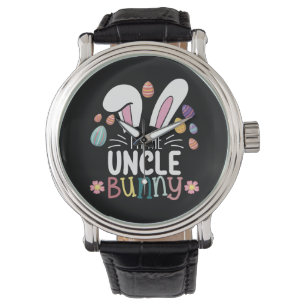 Montre Je suis le lapin oncle de Pâques pour tenue de fam