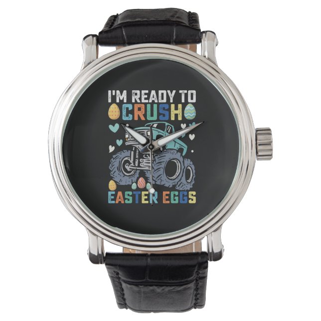 Montre Je suis prêt à écraser les oeufs de Pâques Monster (devant)