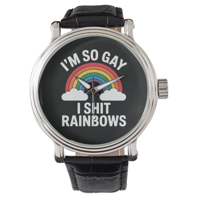 Montre Je suis tellement Gay Rainbows drôle allié de la f (devant)