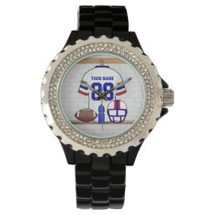 Montre Jersey de football blanc rouge