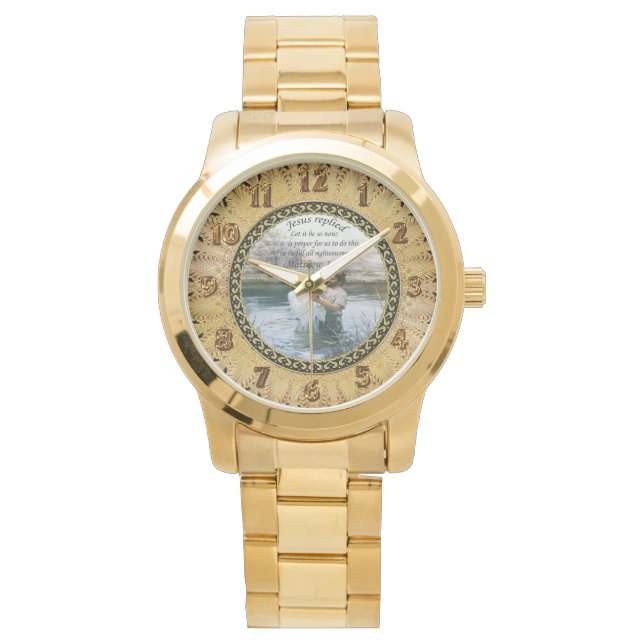 Montre Jésus Christ et Jean Baptême (devant)