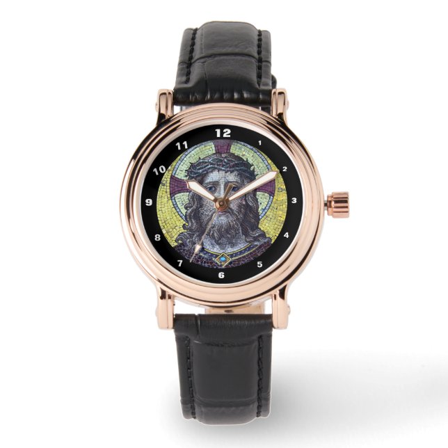 Montre Jésus Christ intemporel, Antique Art Watch (Recto)