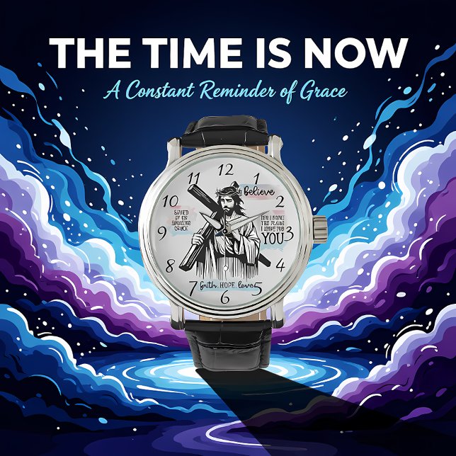 Montre Jésus-Christ tenant une croix (Créateur téléchargé)