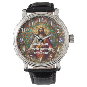 Montre Jésus-Christ voudriez-vous regarder le temps color