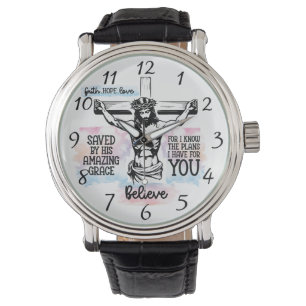 Montre Jésus Crucifié Sur La Croix,