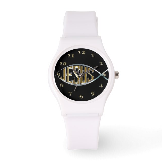 Montre Jésus dans un symbole de poisson (Recto)