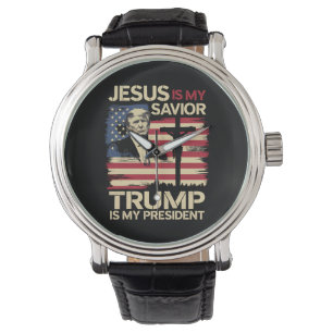 Montre Jésus Est Mon Sauveur Trump Est Mon Président État