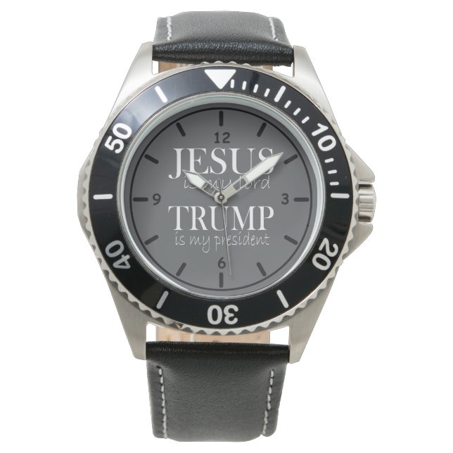 Montre Jésus est mon Seigneur Trump est mon Président (devant)