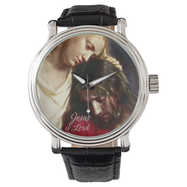 Montre Jésus est seigneur 1A Options de veille et de chif (devant)