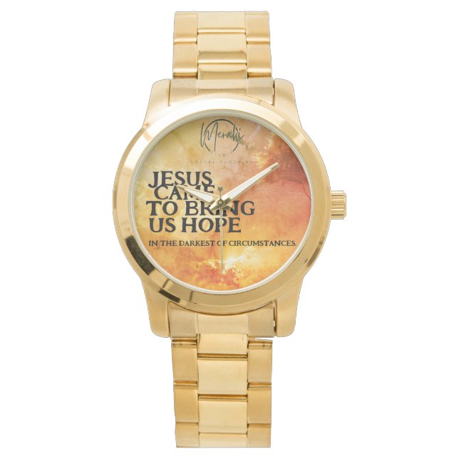 Montre Jésus est venu nous apporter l'espoir (devant)