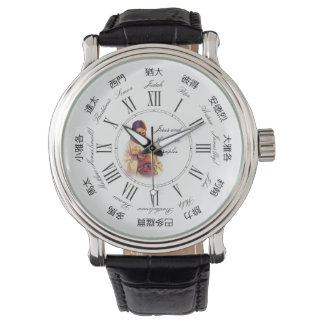 Montre Jésus et les douze apôtres