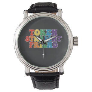 Montre Jeton de fierté LGBT Groovy Ami hétéro