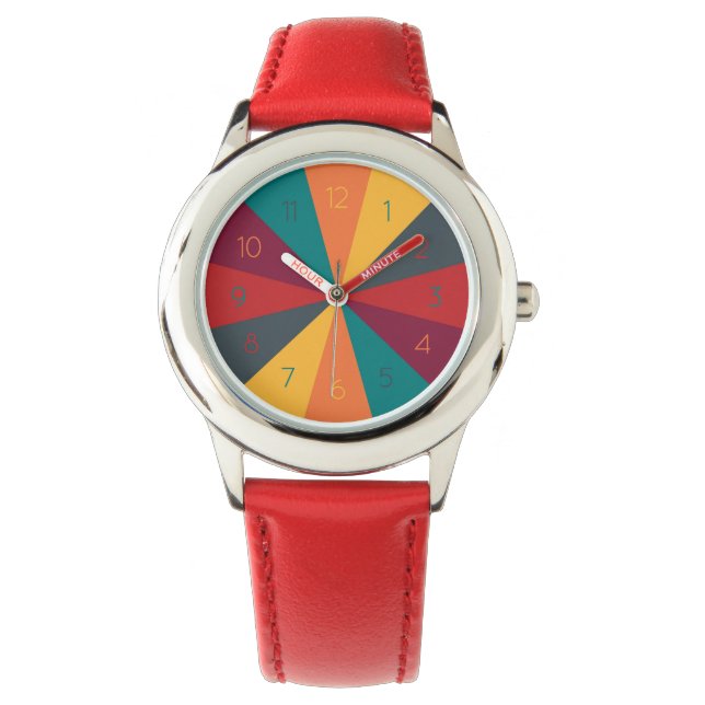 Montre Jeu de couleurs amusant (devant)