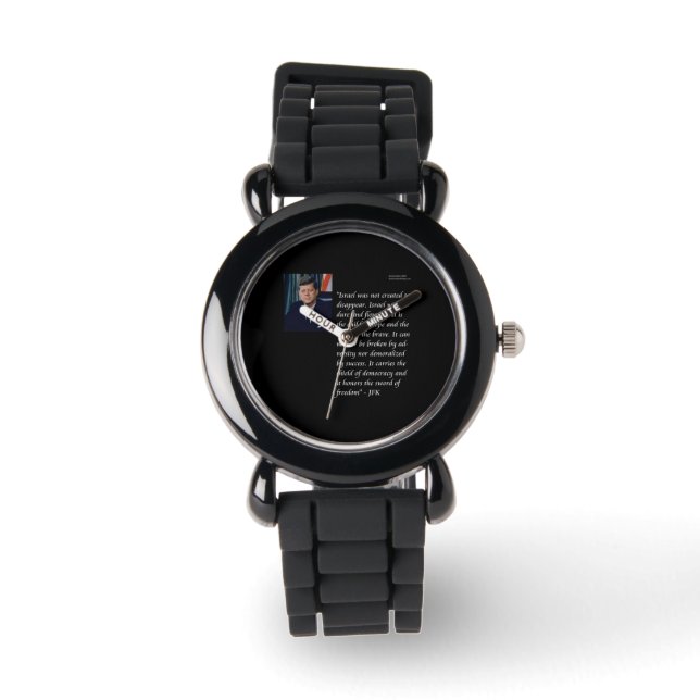 Montre JFK & Famous Israel Citation Watch (Recto)