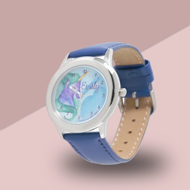 Montre Joli | Blue I Believe in Unicorns | Enfants | (Pretty | Blue I Believe in Unicorns | Kids | Watch)