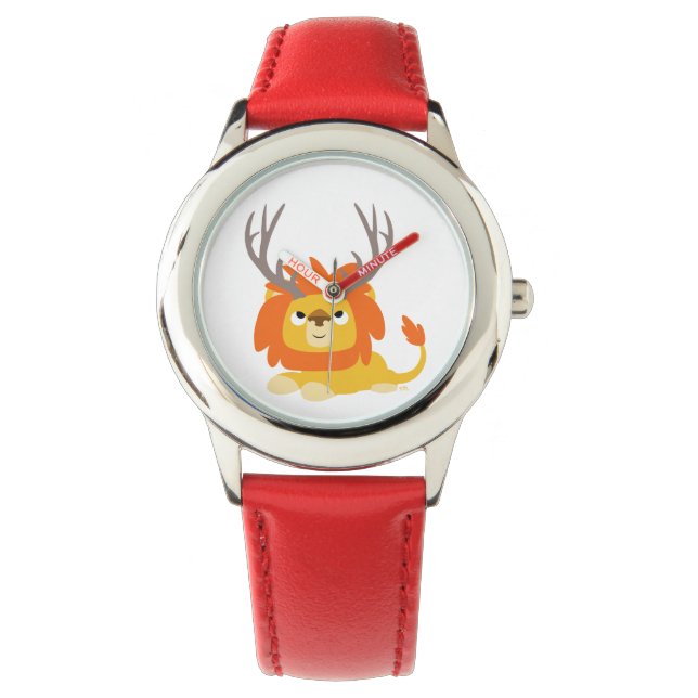 Montre Joli Cartoon Antlered Lion Watch (devant)