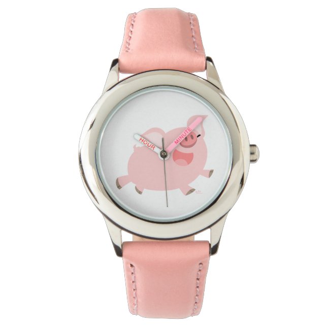 Montre Joli Cartoon Gourmand Pig Watch (devant)