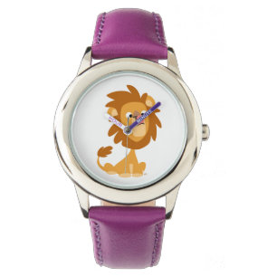 Montre Joli Cartoon Silencieux Lion Watch