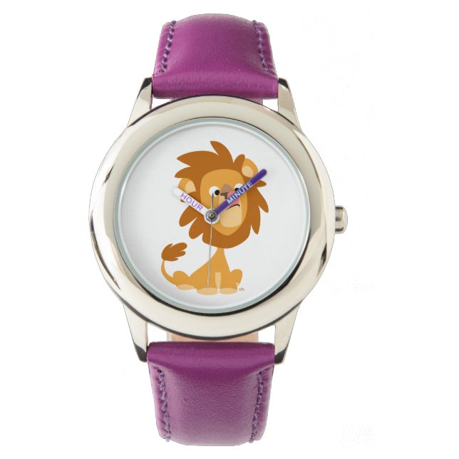 Montre Joli Cartoon Silencieux Lion Watch (devant)