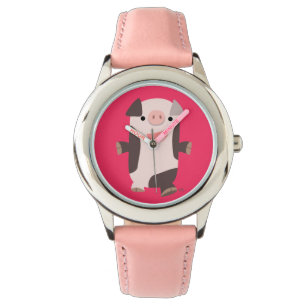Montre Joli Cartoon Souriant Pig Watch