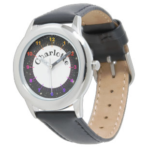 Montre Joli espace Galaxie Numéroté Enfants