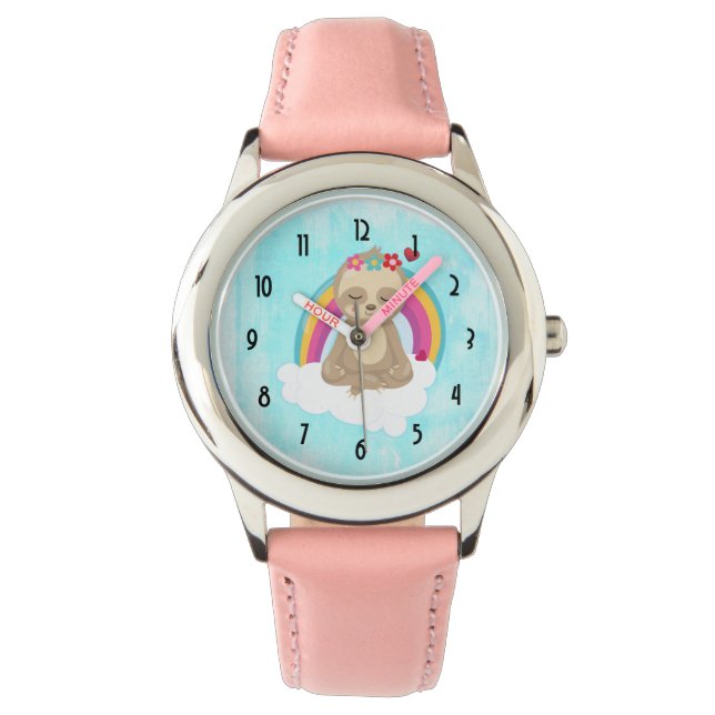 Montre Joli fentes Brown, Méditant sur un nuage (devant)