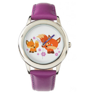 Montre Joli jeu de caricature Foxes Watch