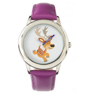 Montre Joli jeu de dessin animé Fallow Deer Watch