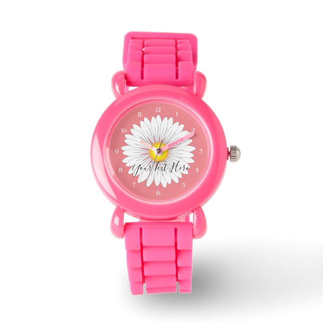 Montre Joli petit marguerite bracelet Parties scintillant (Recto)