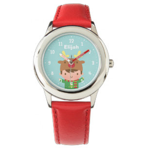 Montre Joli Reindeer Garçon Noël Pour Enfants