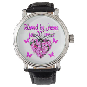 MONTRE JOLIE 70E ANNIVERSAIRE ROSE CONCEPTION DE PHOTO FL