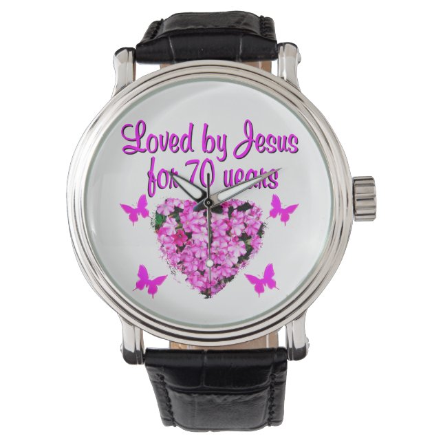 MONTRE JOLIE 70E ANNIVERSAIRE ROSE CONCEPTION DE PHOTO FL (devant)