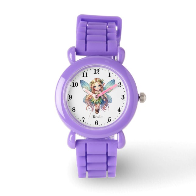 Montre Jolie fée ajouter nom filles Regarder (Recto)