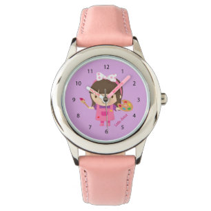 Montre Jolie Petite Fille Artiste Peintre