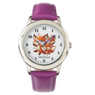 Montre Jolies filles fox amoureux ajouter nom