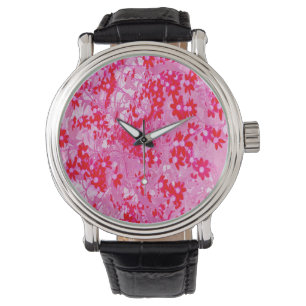Montre Jolies fleurs rouges