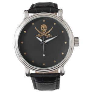 Montre Jolly roger d'or