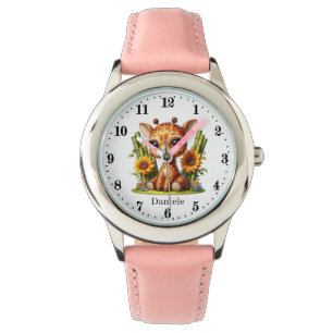 Montre Jote Girls girafe ajouter nom