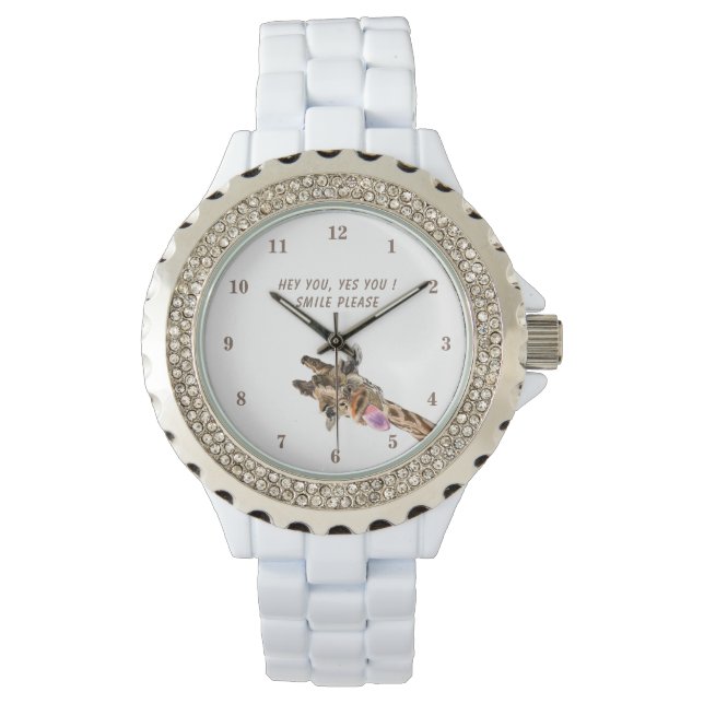 Montre Jouer Tongue Giraffe Out Regarder le sourire - Vot (devant)