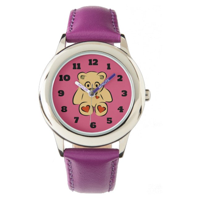 Montre Jouet farci Cute Ours Teddy (devant)