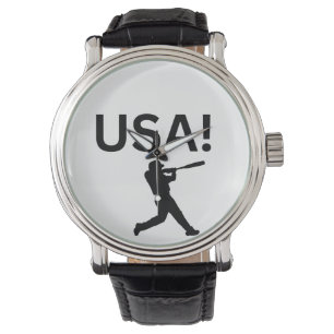 Montre joueur de baseball américain utilisant dot comme b